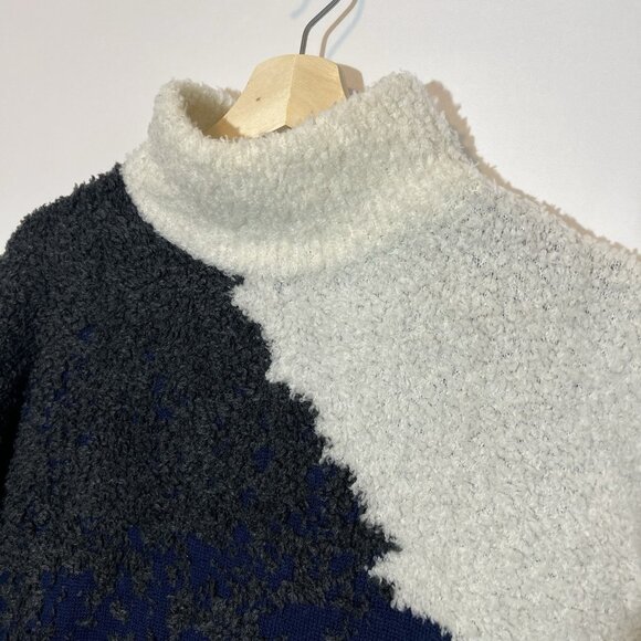 Lululemon Women’s Merino Wool Sweater Size 10 Ombre Knit Textured Turtleneck - Picture 8 of 9